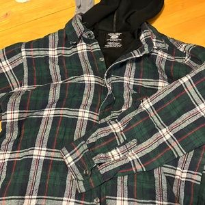 womens flannel hoodie